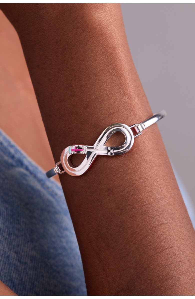 Alex and Ani Hot Wheels Figure 8 Racecar Tension Bangle, Alternate, color,