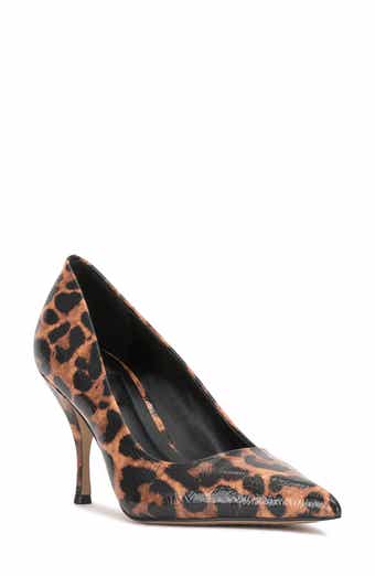 Vince Camuto Paislie Leopard Print Patent Pump