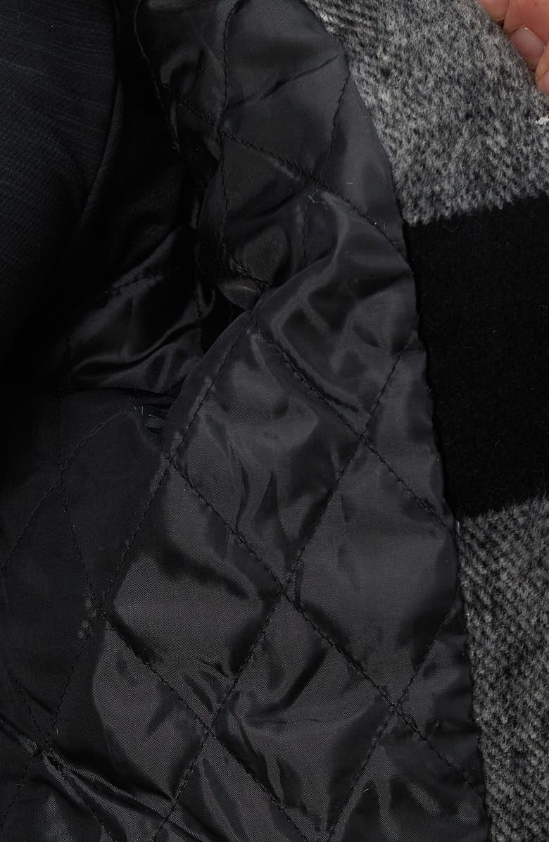 HAGGAR Buffalo Plaid Check Shirt Jacket, Alternate, color, Black