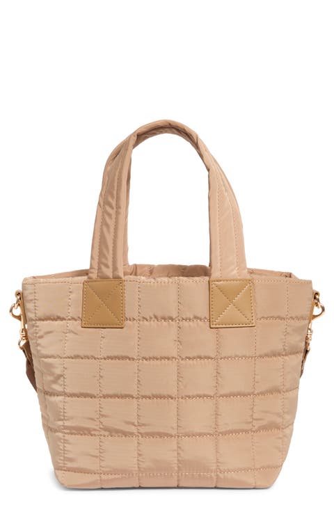 Quilted Nylon Tote Bag