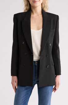 FRAME Slim Double Breasted Blazer