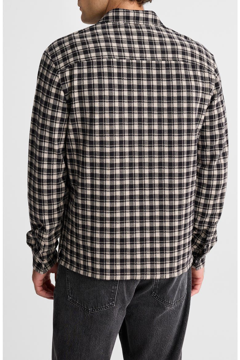 Devoe Button-Up Shirt, Alternate, color, PLAID CHARCOAL