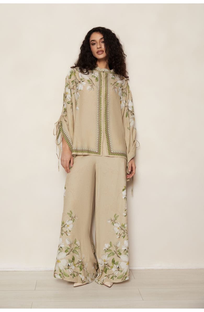 RAISHMA Hilda Biscuit Trousers, Alternate, color, Brown