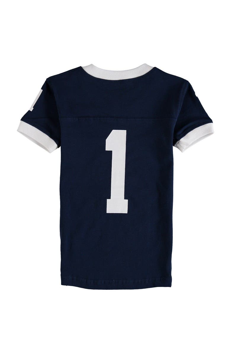 Wes & Willy Preschool Wes & Willy Navy Penn State Nittany Lions Football Pajama Set, Alternate, color, Navy