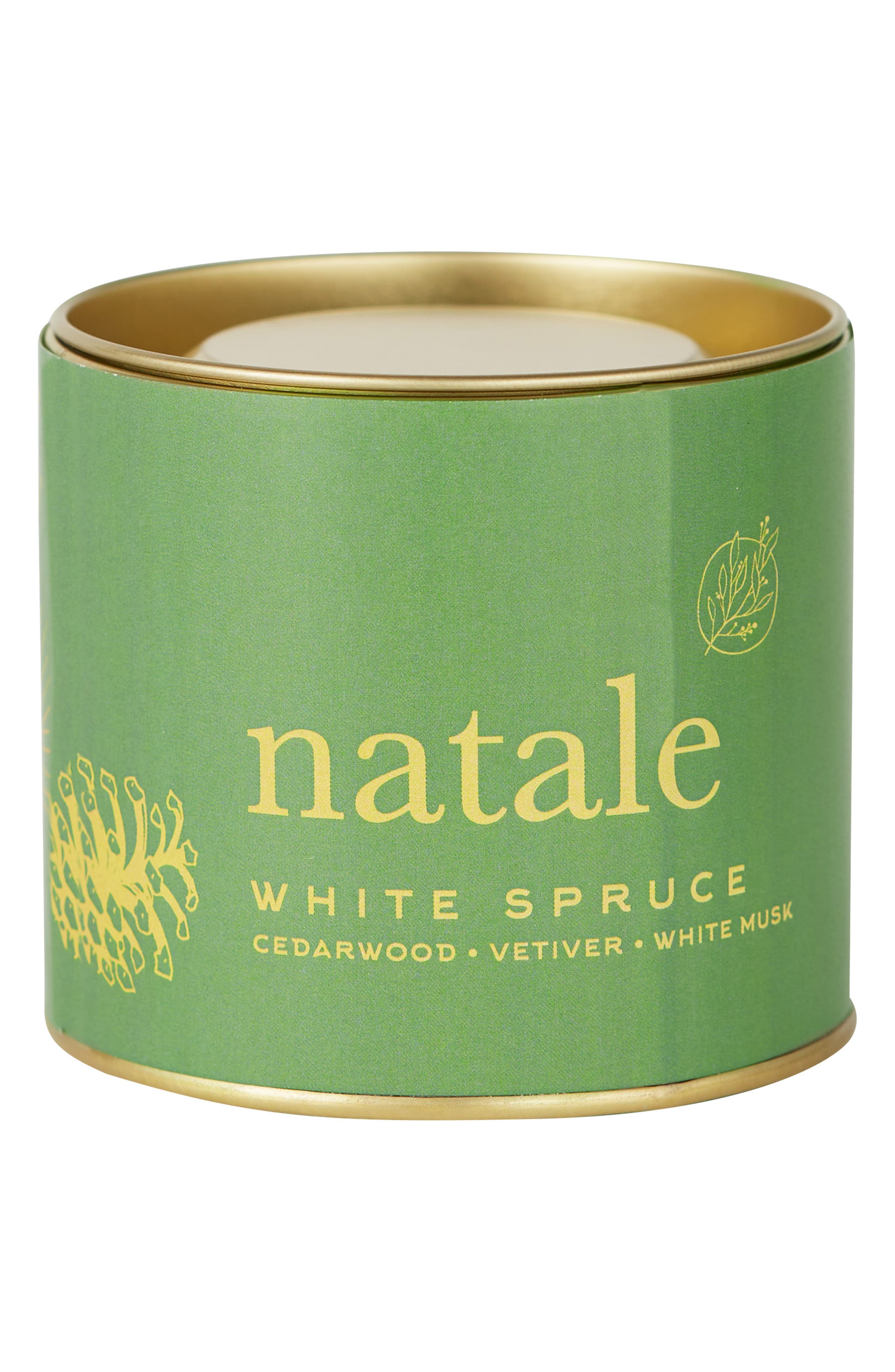 VIA MERCATO Natale White Spruce Candle