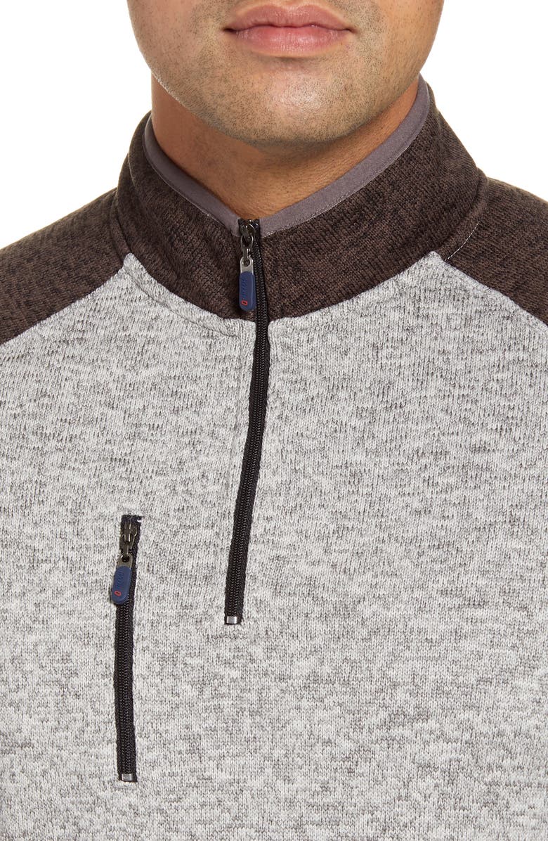 johnnie-O Alberta Water Resistant Quarter Zip Fleece Pullover, Alternate, color, 