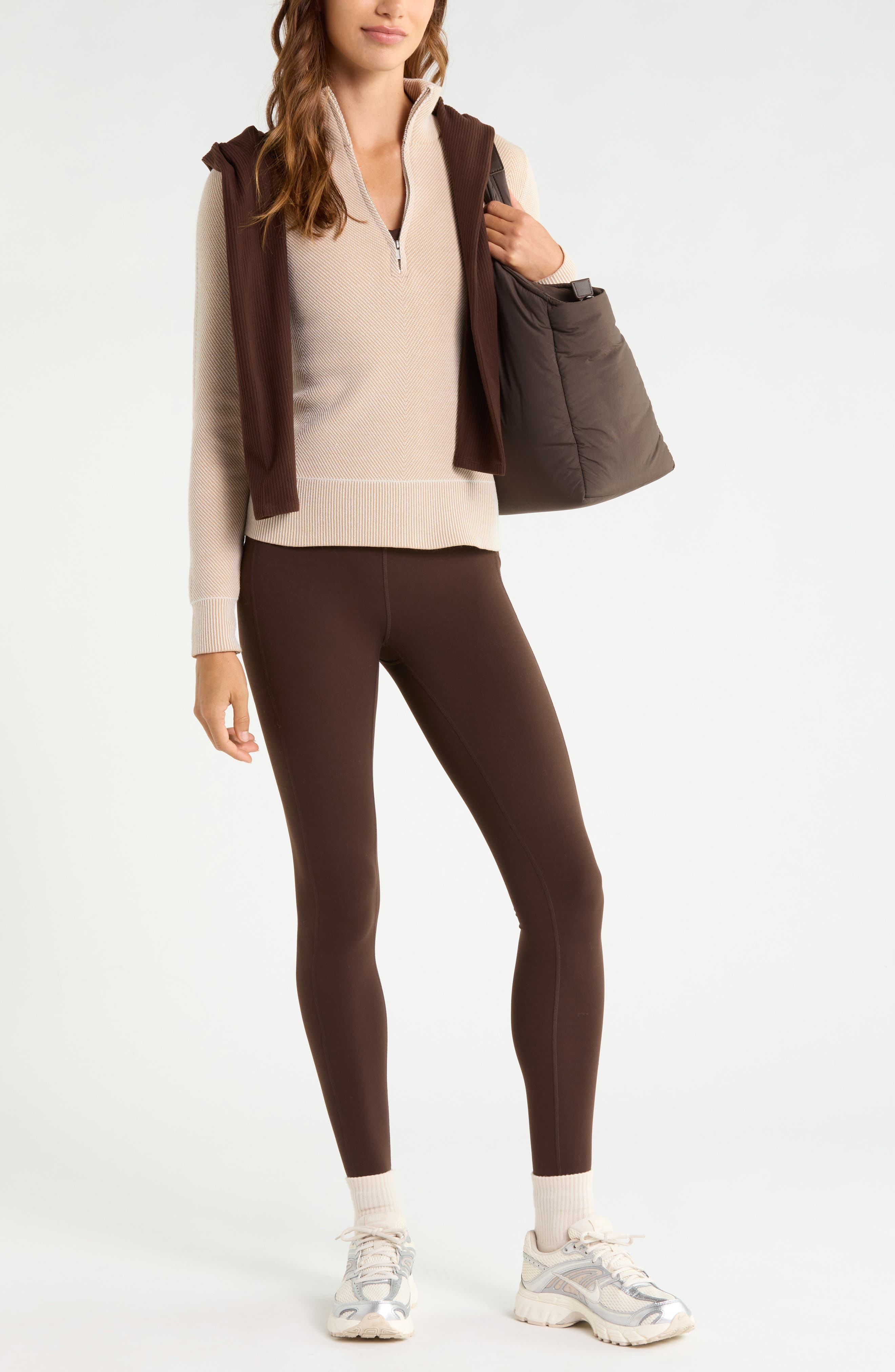 Zella Alpine Half Zip Sweatershirt (Women) | Nordstrom