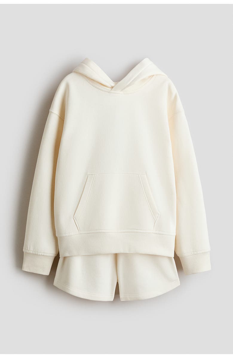 H&M 2-piece Sweatshirt Set, Main, color, Cream