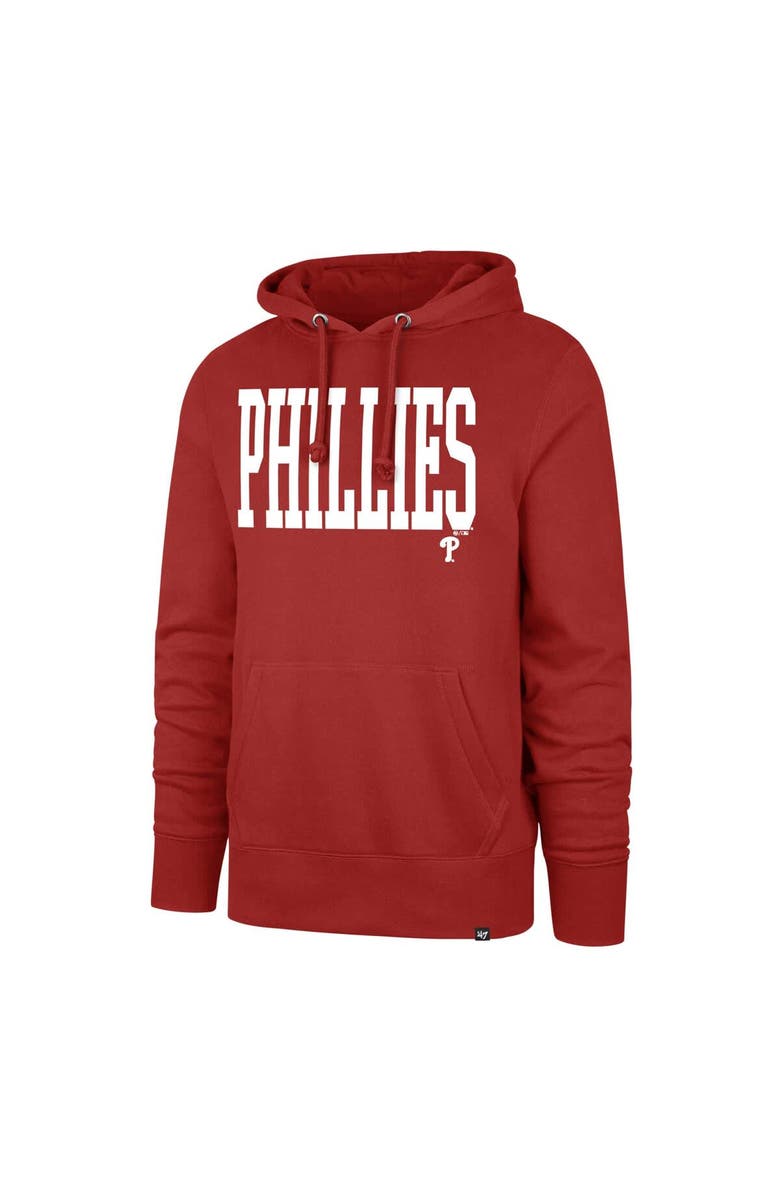 '47 Men's '47 Red Philadelphia Phillies Dime Headline Pullover Hoodie, Alternate, color, 