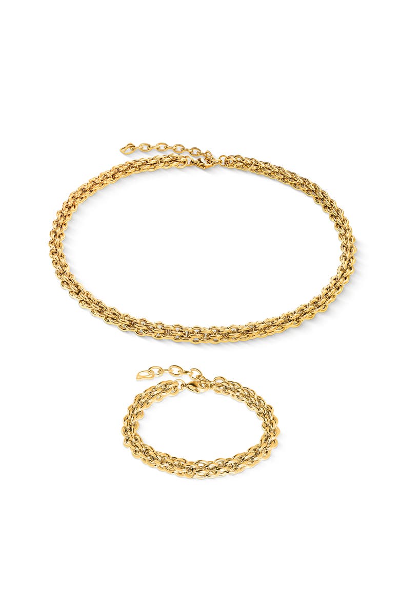 COEUR DE LION Mesh Chain Classic Necklace, Alternate, color, Gold