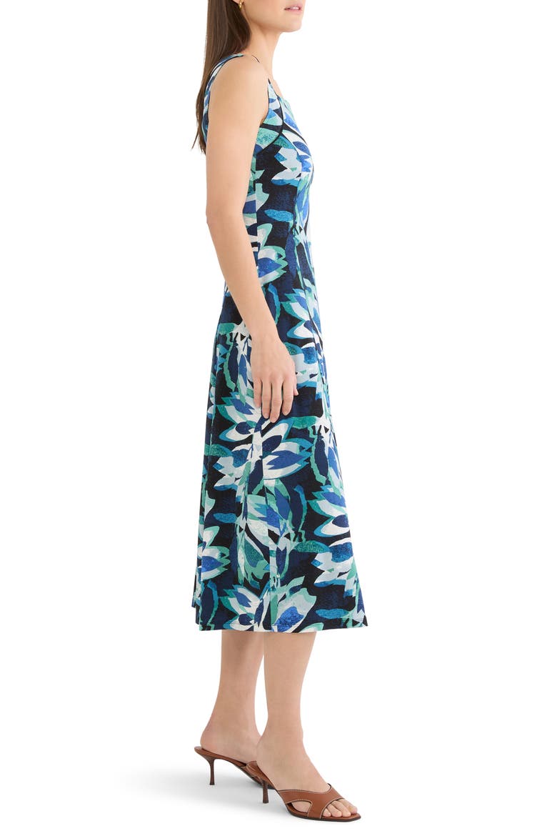 Giverny Knit Blanche Midi Dress, Alternate, color, GREEN MULTI