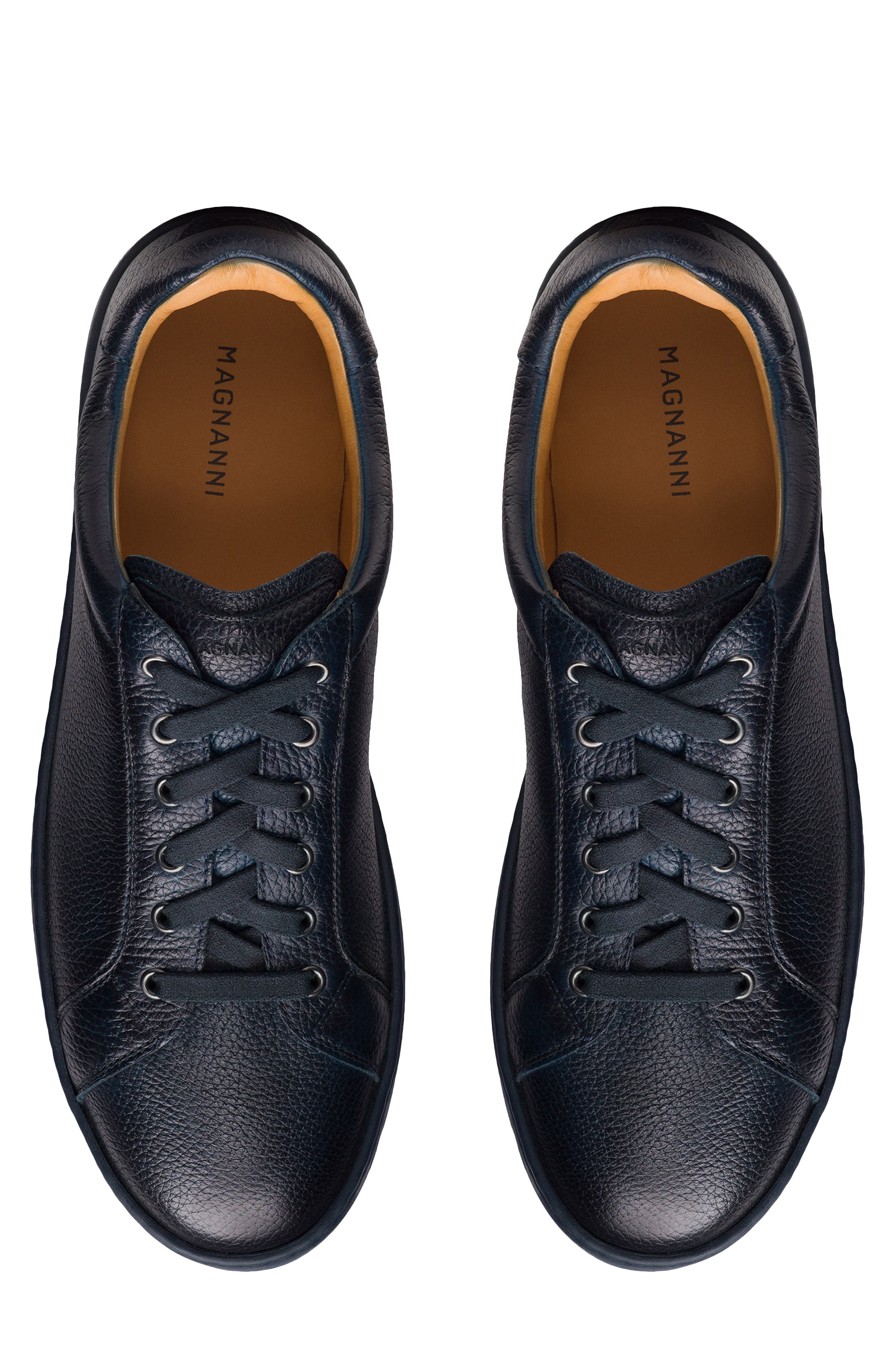 Magnanni Cote Low Top Sneaker, Alternate, color, Navy Suede