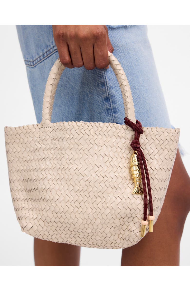 Madewell Handwoven Mini Tote, Alternate, color, Alabaster