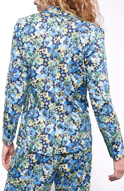 Wildfang The Empower Tux Blazer In Carnations Navy Multi