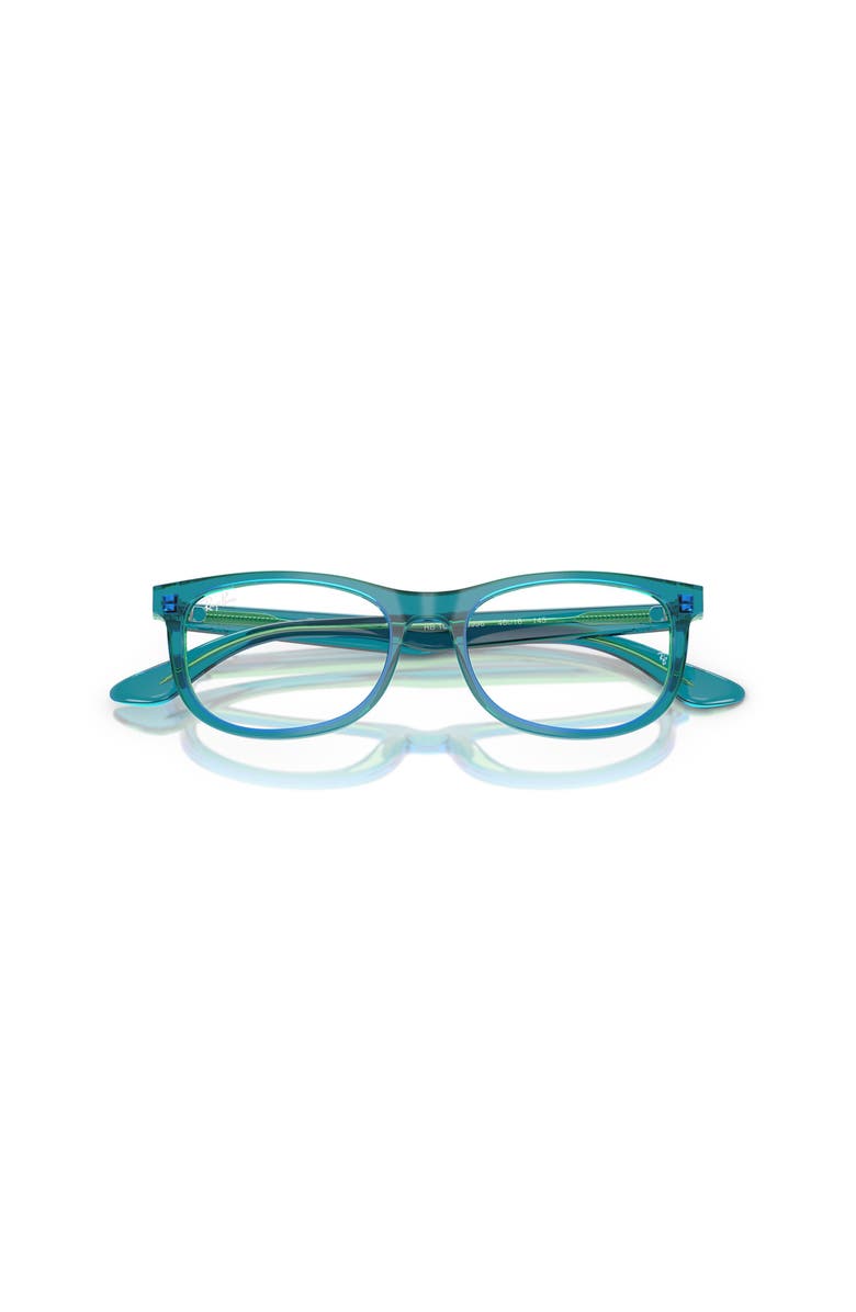 Ray-Ban 46mm Rectangle optical glasses, Alternate, color, Blue