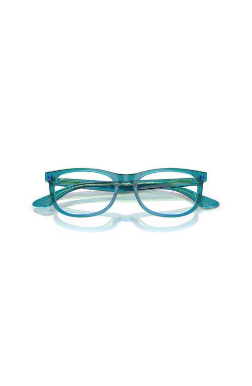 Ray Ban Ray-ban 46mm Rectangle Optical Glasses In Gold