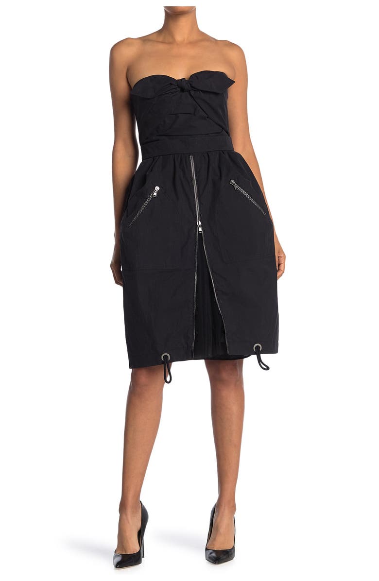 Moschino Open Zipper Dress, Alternate, color, 