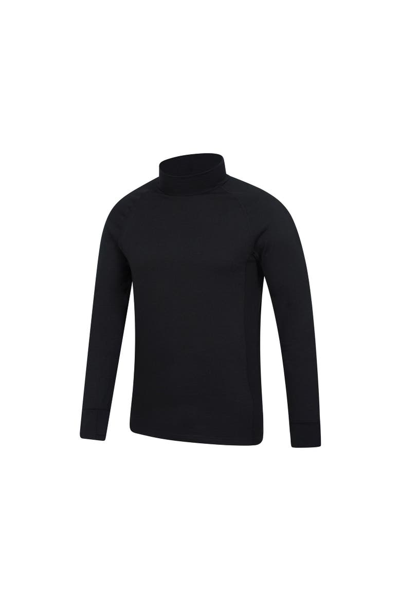 Summit Merino Wool Funnel Neck Thermal Top, Alternate, color, Black