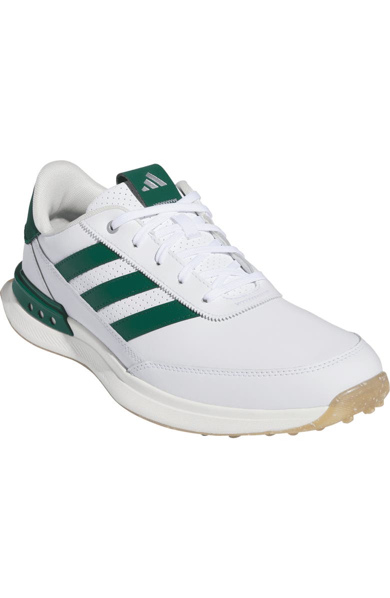 adidas S2G 24 Waterproof Leather Spikeless Golf Shoe, Main, color, Ftwwht/Cgr
