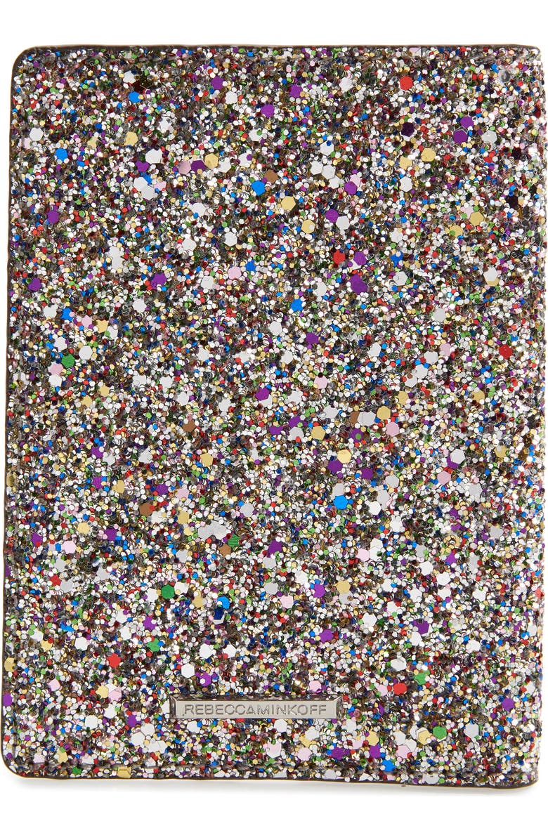 Rebecca Minkoff Glitter Passport Holder, Alternate, color,