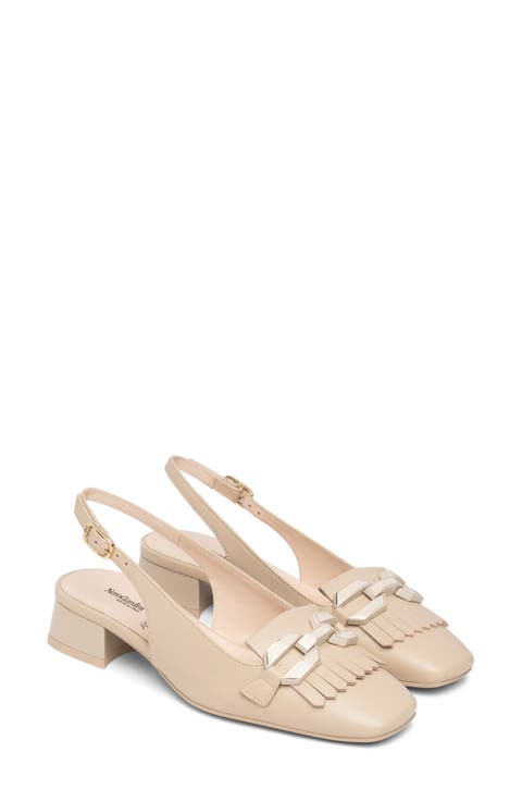 Kiltie Fringe Slingback Pump (Women)