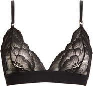 KILO BRAVA Floral Lace Triangle Bralette