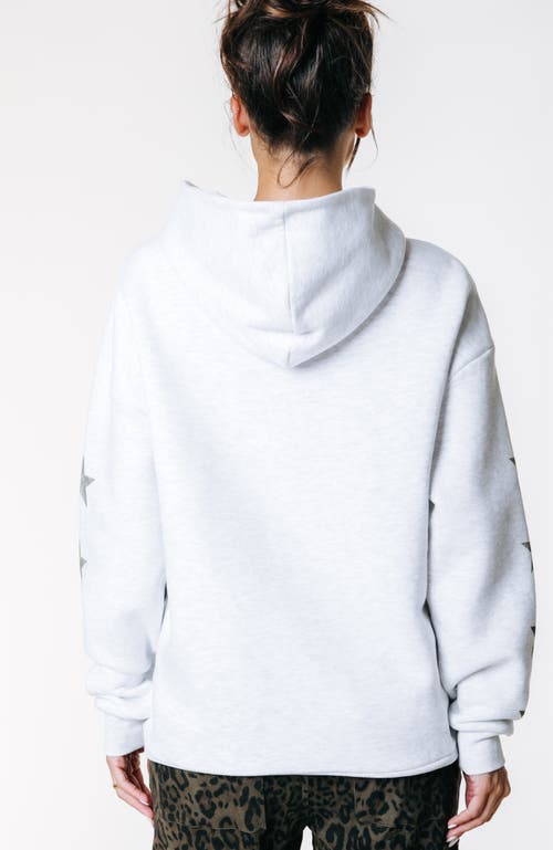 Colourful Rebel Star Logo Clean Hoodie In White