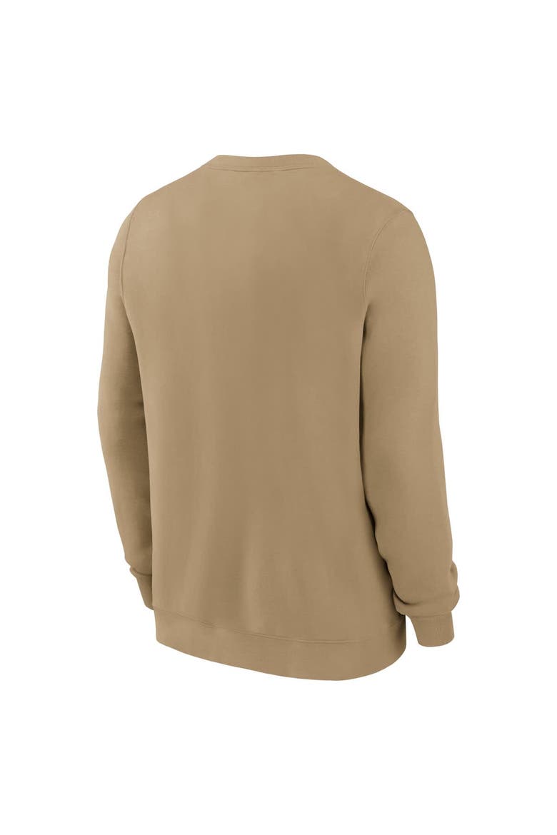 Men's Nike Tan Miami Dolphins Swing Pass Rewind Club Pullover Sweatshirt, Alternate, color, Tan