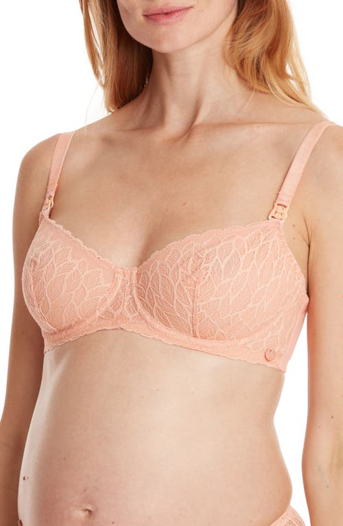 Cache Coeur Bliss Lace Maternity/Nursing Bra in Peach  product
