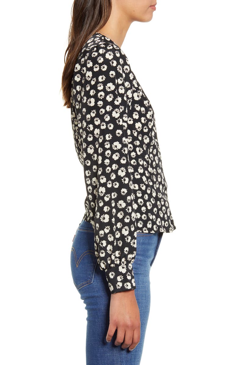 All in Favor Floral Print Blouse, Alternate, color,