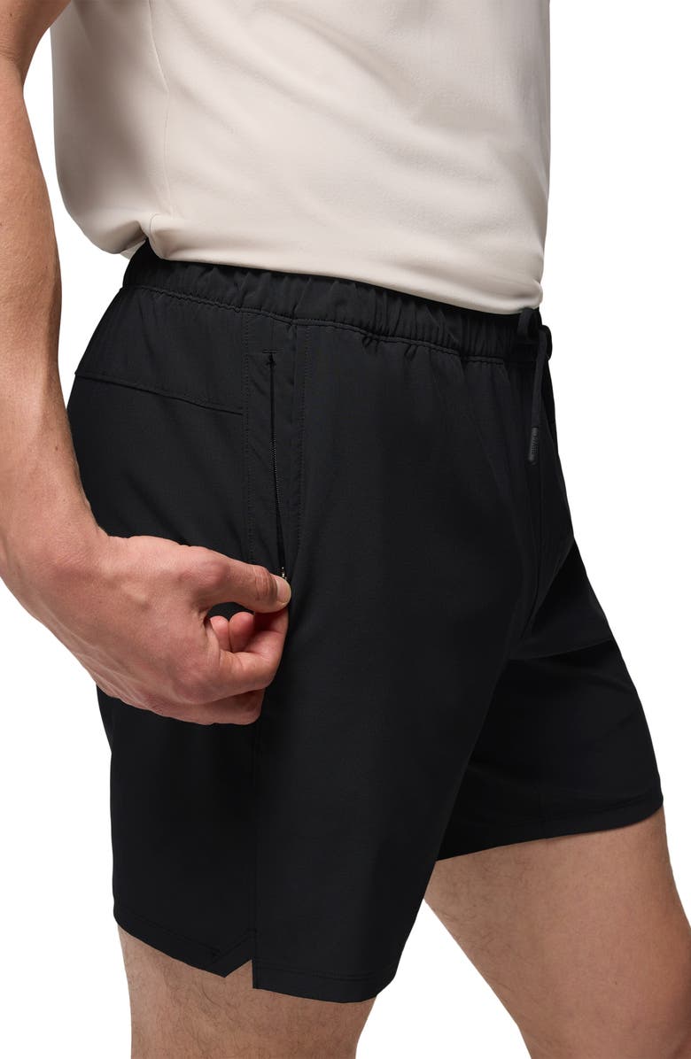 prAna Discovery Trail Drawstring Shorts, Alternate, color, Black