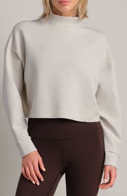 Rhone DreamGlow Mock Neck Crop Sweatshirt