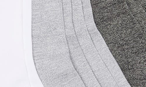 Nordstrom Rack 5-pack Pillow Sole Quarter Socks In Grey Heather -white