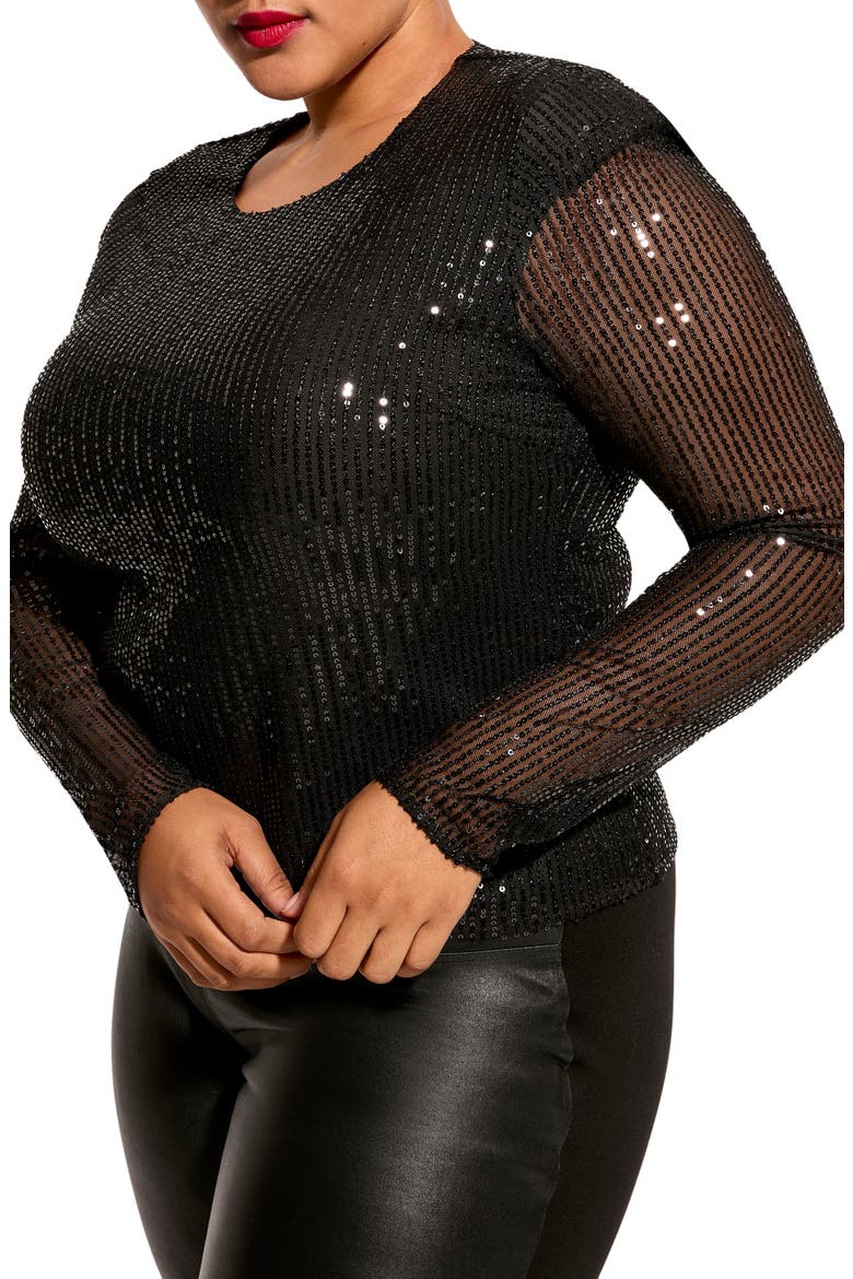 Honor Shoulder Top, Alternate, color, BLACK