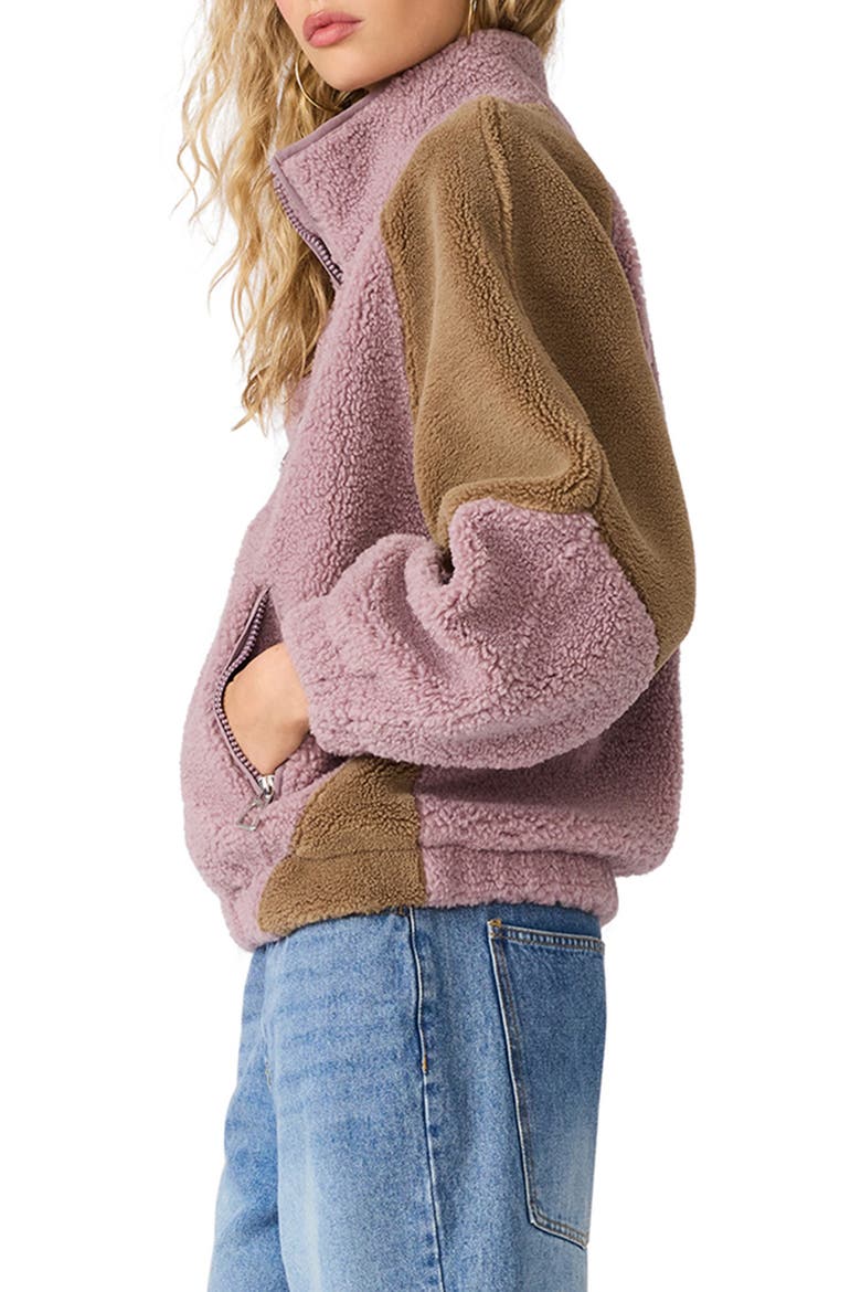 Nina Faux Fur Sherpa Jacket, Alternate, color, DUBERRY
