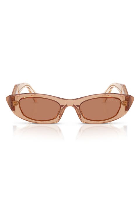 52mm Oval Sunglasses