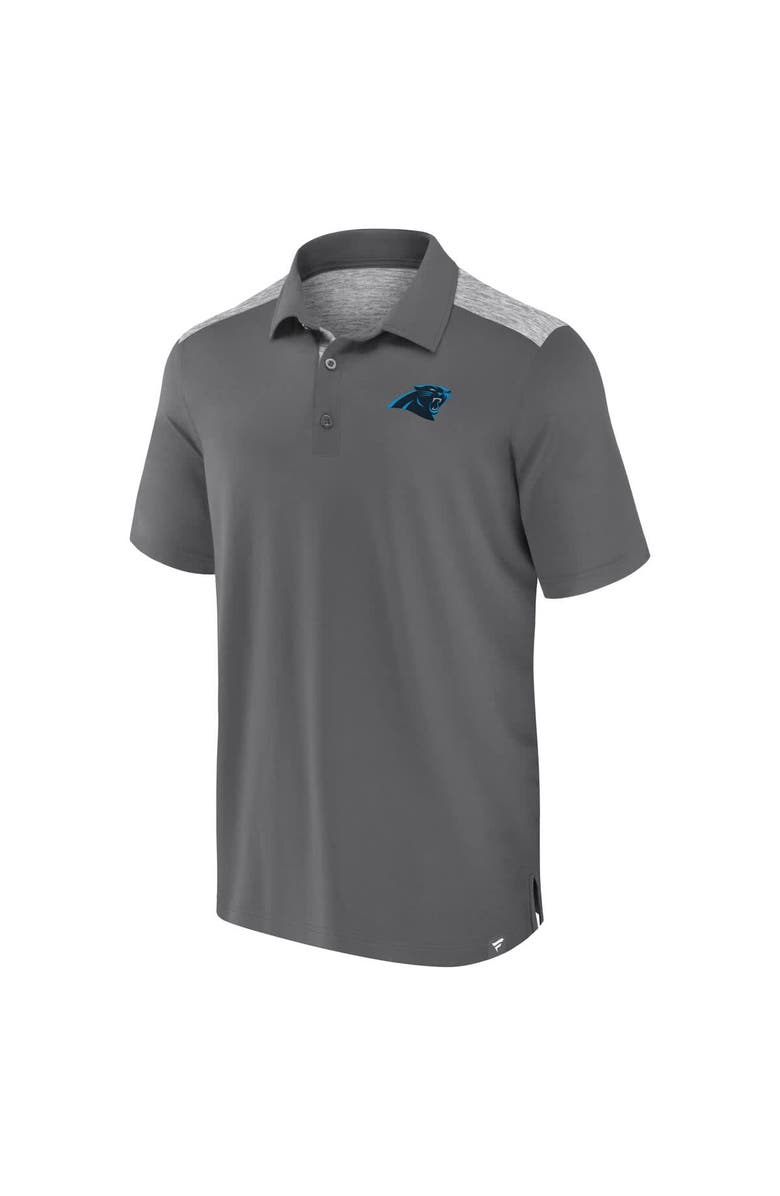 FANATICS Men's Fanatics Gray Carolina Panthers Long Shot Polo, Alternate, color, Gray