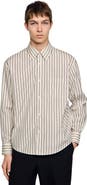 SANDRO Striped cotton shirt