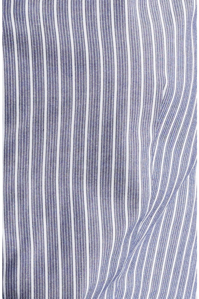 Ruffle Detail Stripe Cotton Button-Up Shirt, Alternate, color, DISTANT MNTN MULTI