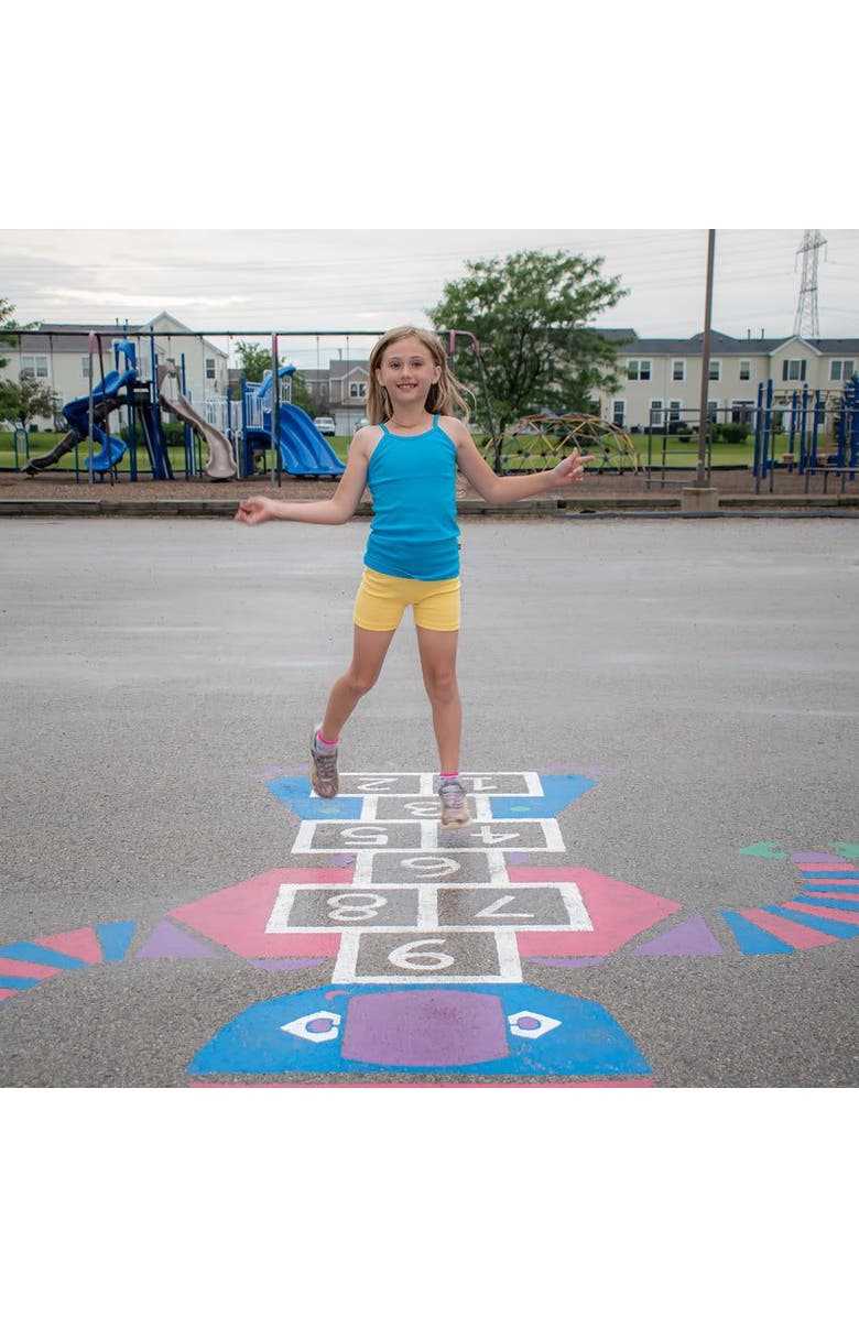 CITY THREADS Girls 100% Soft Cotton Bike Shorts, Alternate, color, Black