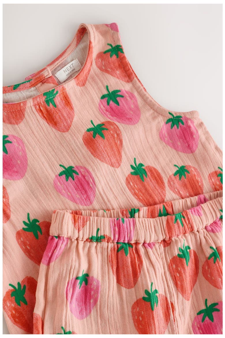 Kids' Strawberry Tank & Pants Set, Alternate, color, PINK