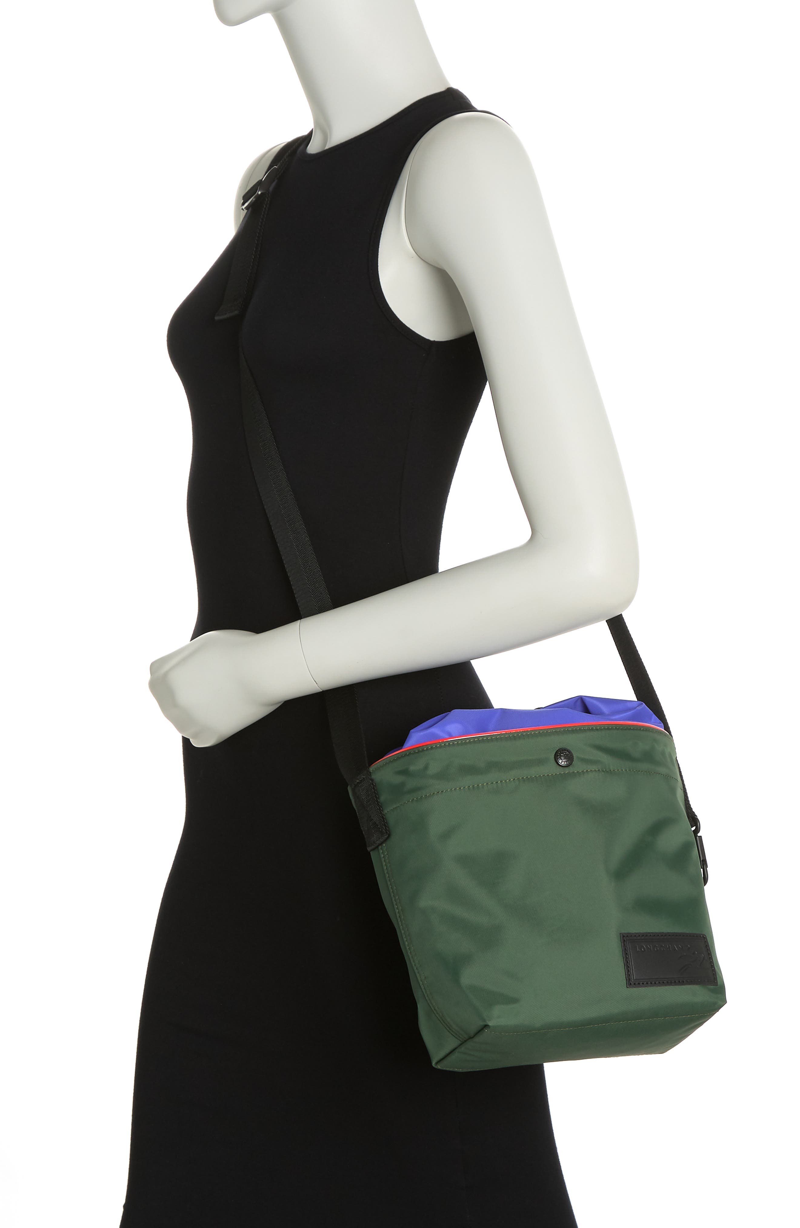 Longchamp Le Pliage Crossbody Bag & Pouch, Alternate, color, 