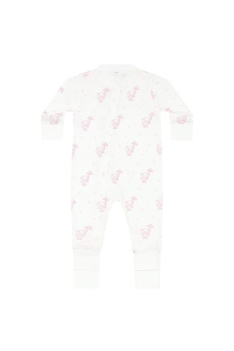 Pink Elephant Coverall - Baby, Alternate, color, Pink