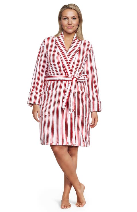Soft Terry Long Sleeve Knee Length Robe