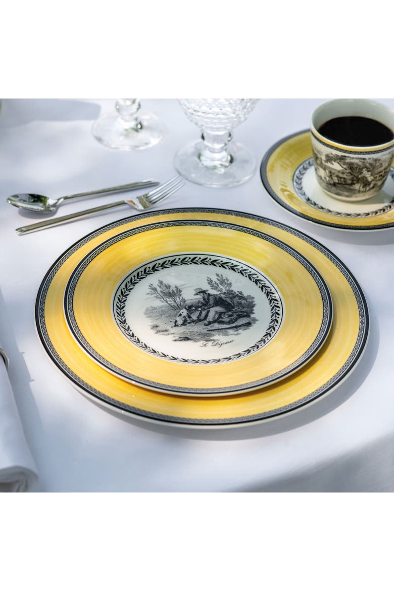 Audun Chasse Salad Plate, Alternate, color, Yellow