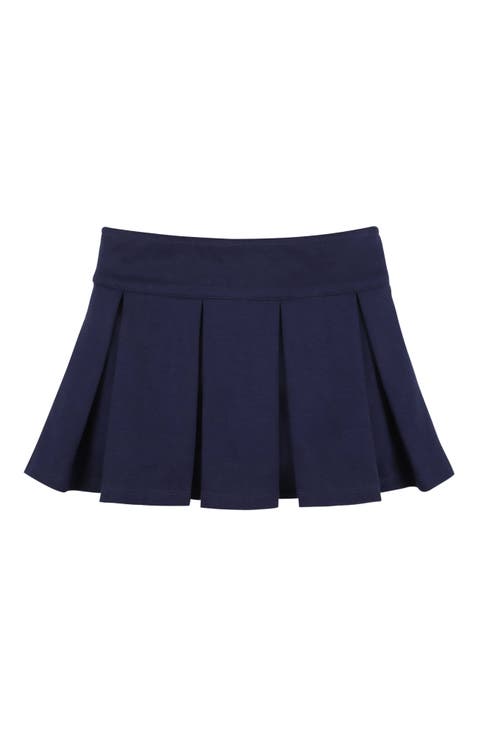 Girls' Ponte Pleated Skort, Toddler
