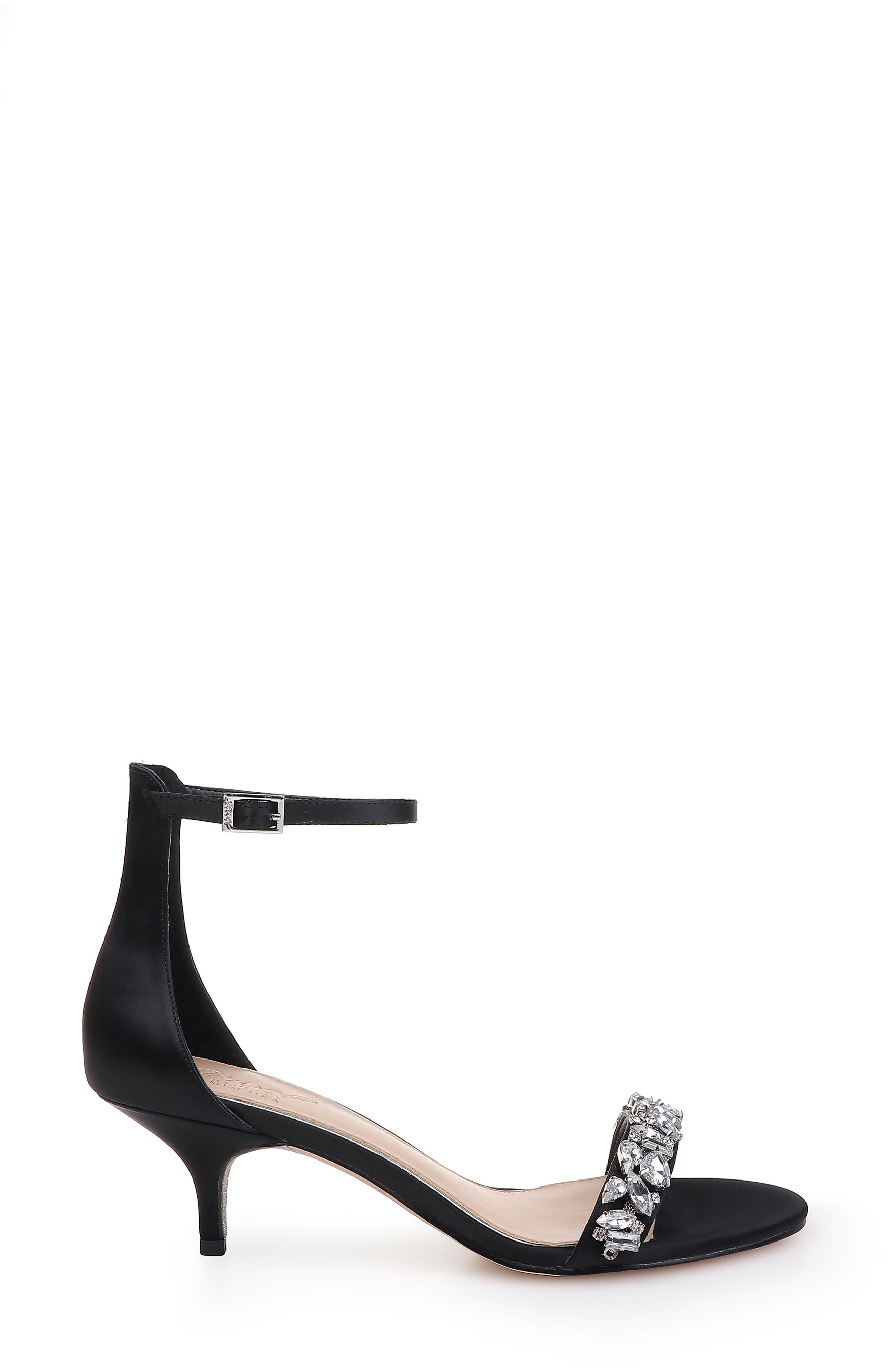 Jewel Badgley Mischka Dash Embellished Halo Strap Sandal, Alternate, color, 