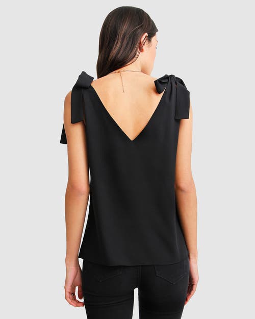 Belle & Bloom Feel For You V-neck Top In Black
