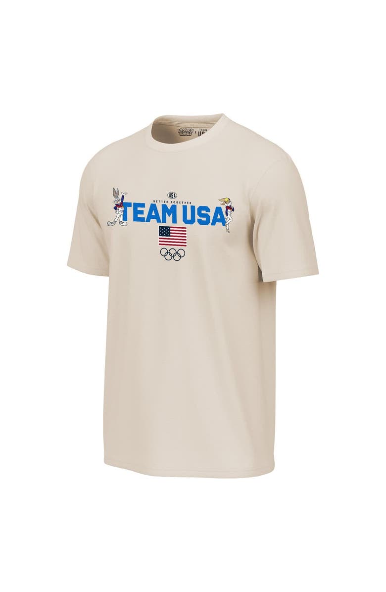 Outerstuff Men's Outerstuff Cream Team USA x Looney Tunes Chased T-Shirt, Alternate, color,