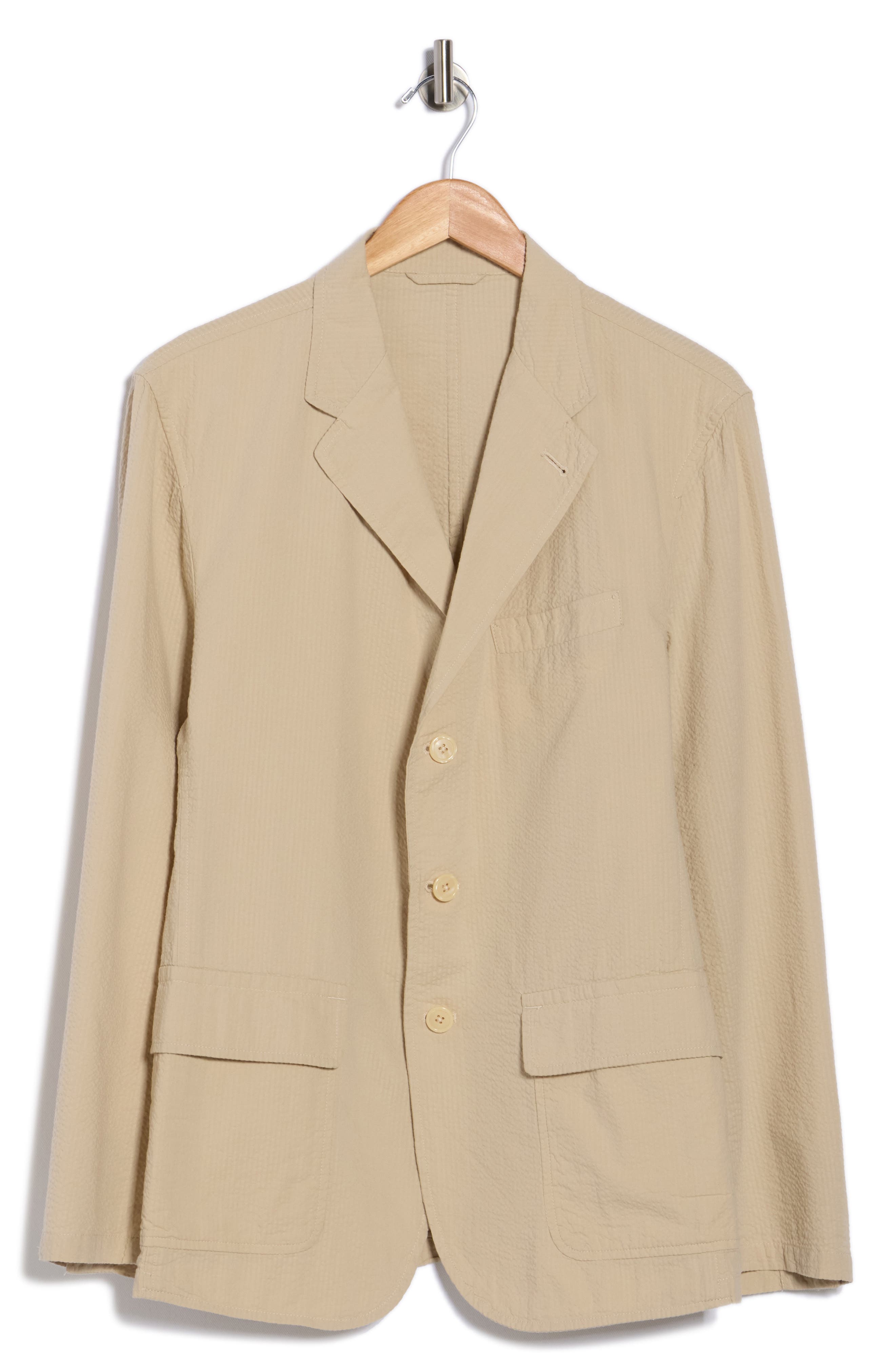 BUCK MASON Seersucker Carry On Cotton Sport Coat